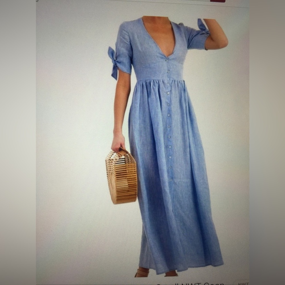 Harshman  Casilda Blue Linen XS